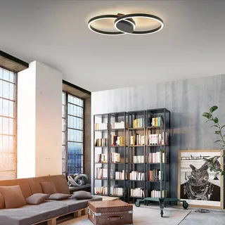 Paul Neuhaus Q-MARKO LED plafondlamp, 2-lamps rond by Q-Smart-Home in Black, White – product photo 2 of 5