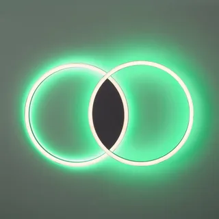 Paul Neuhaus Q-MARKO LED plafondlamp, 2-lamps rond by Q-Smart-Home in Black, White – product photo 4 of 5