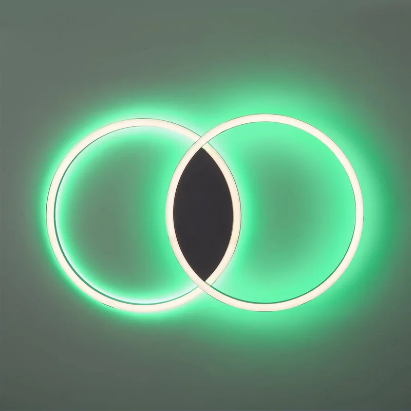 Paul Neuhaus Q-MARKO LED plafondlamp, 2-lamps rond by Q-Smart-Home in Black, White – product photo 4 of 5