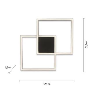 Paul Neuhaus Q-MARKO LED plafondlamp, 2-lamps by Q-Smart-Home in Black, White – product photo 3 of 5