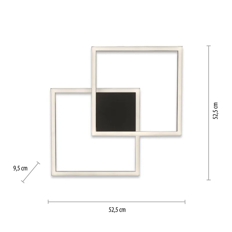 Paul Neuhaus Q-MARKO LED plafondlamp, 2-lamps by Q-Smart-Home in Black, White – product photo 3 of 5