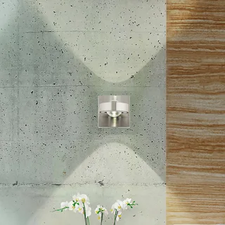 Paul Neuhaus Q-MIA LED wandlamp, staal by Q-Smart-Home in Silver, Helder – product photo 2 of 5