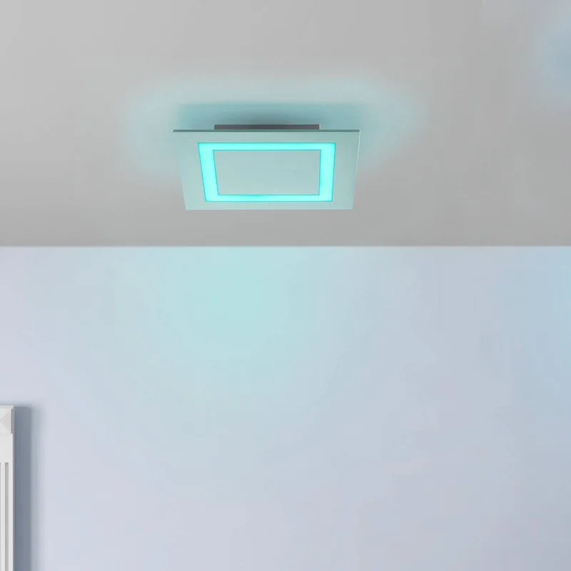 Paul Neuhaus Q-MIRAN LED-taklampa, 30 x 30 cm från Q-Smart-Home i Aluminium – produktbild 2 av 5