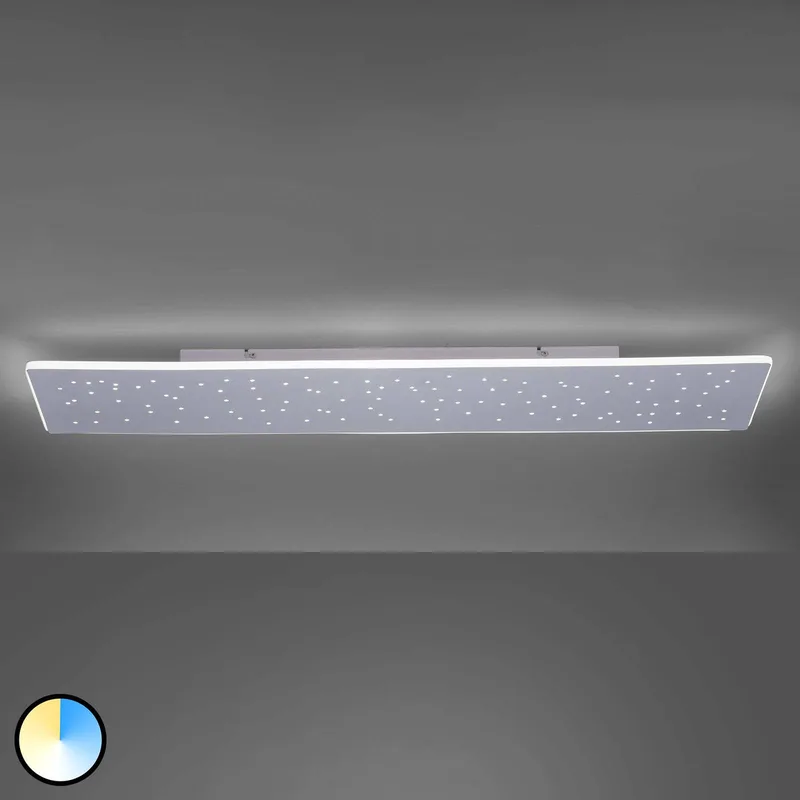 Paul Neuhaus Q-NIGHTSKY, LED plafondlamp 100x25cm van Q-Smart-Home in Aluminium – productfoto 3 van 4