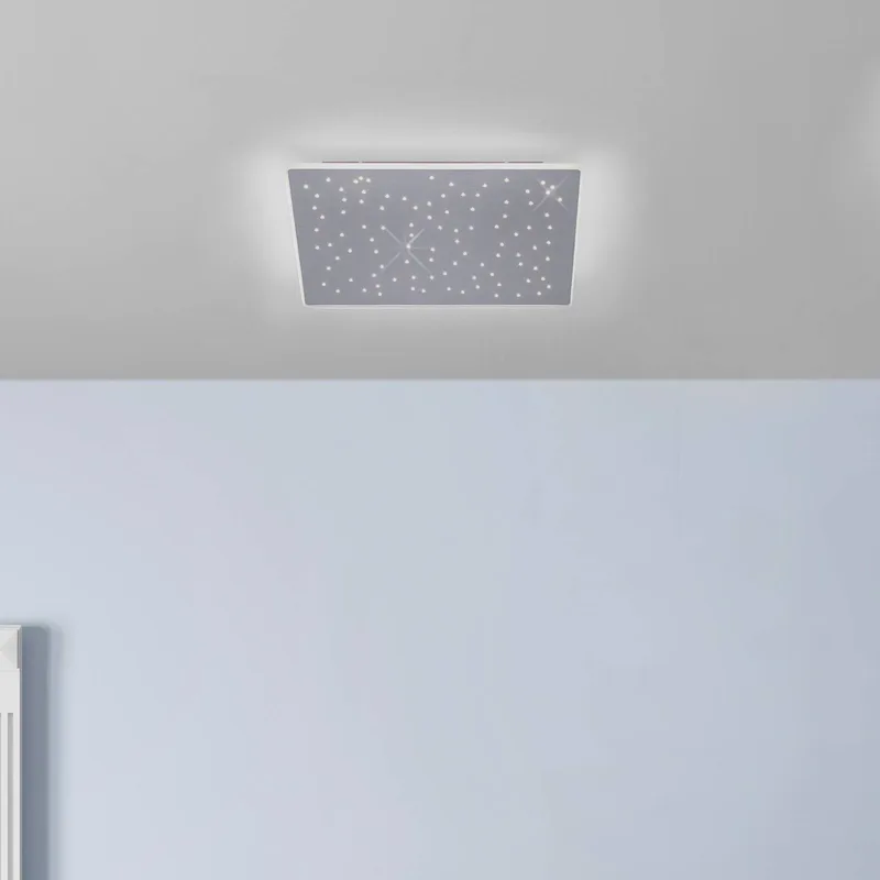 Paul Neuhaus Q-NIGHTSKY, LED plafondlamp, 60x60cm de Q-Smart-Home en Aluminium – photo du produit