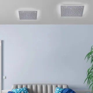 Paul Neuhaus Q-NIGHTSKY, LED plafondlamp, 60x60cm by Q-Smart-Home in Aluminium – product photo 2 of 4