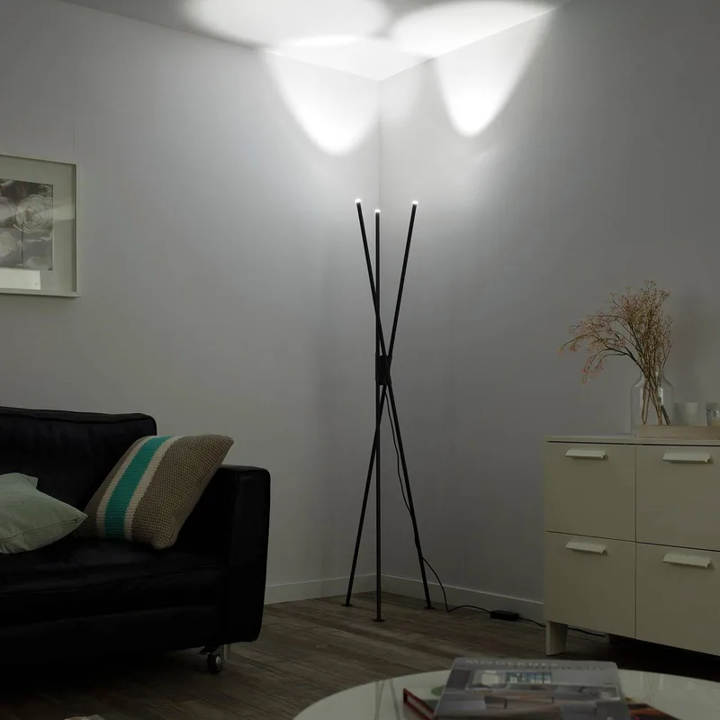 Paul Neuhaus Q-PETER LED vloerlamp, RGB/CCT by Q-Smart-Home in Anthracite – product photo 2 of 5
