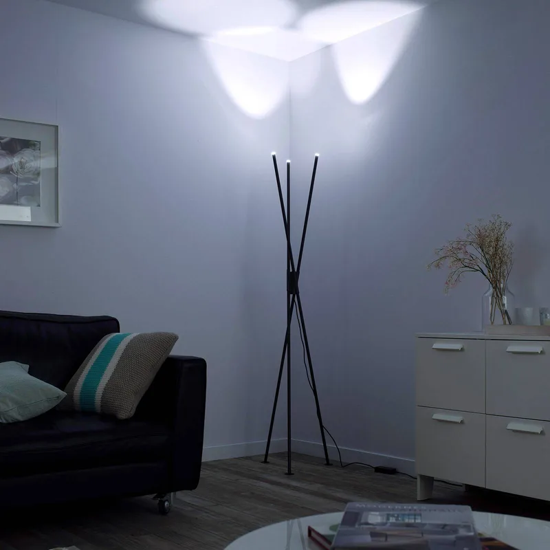 Paul Neuhaus Q-PETER LED vloerlamp, RGB/CCT by Q-Smart-Home in Anthracite – product photo 4 of 5