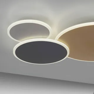 Paul Neuhaus Q-Piato LED plafondlamp 3-lamps by Q-Smart-Home in Brass, Anthracite, Grey – product photo 5 of 5