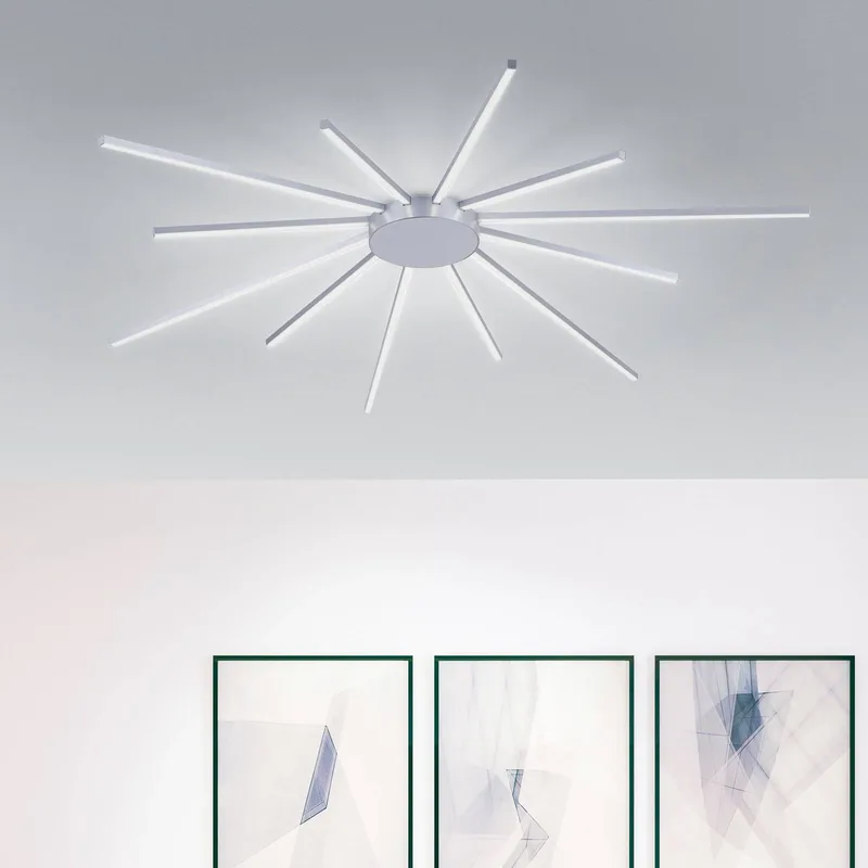 Paul Neuhaus Q-SUNSHINE LED plafondlamp by Q-Smart-Home in Aluminium – product photo 1 of 5