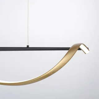 Paul Neuhaus Q-Swing hanglamp, antraciet/messing by Q-Smart-Home in Anthracite, Brass – product photo 3 of 5