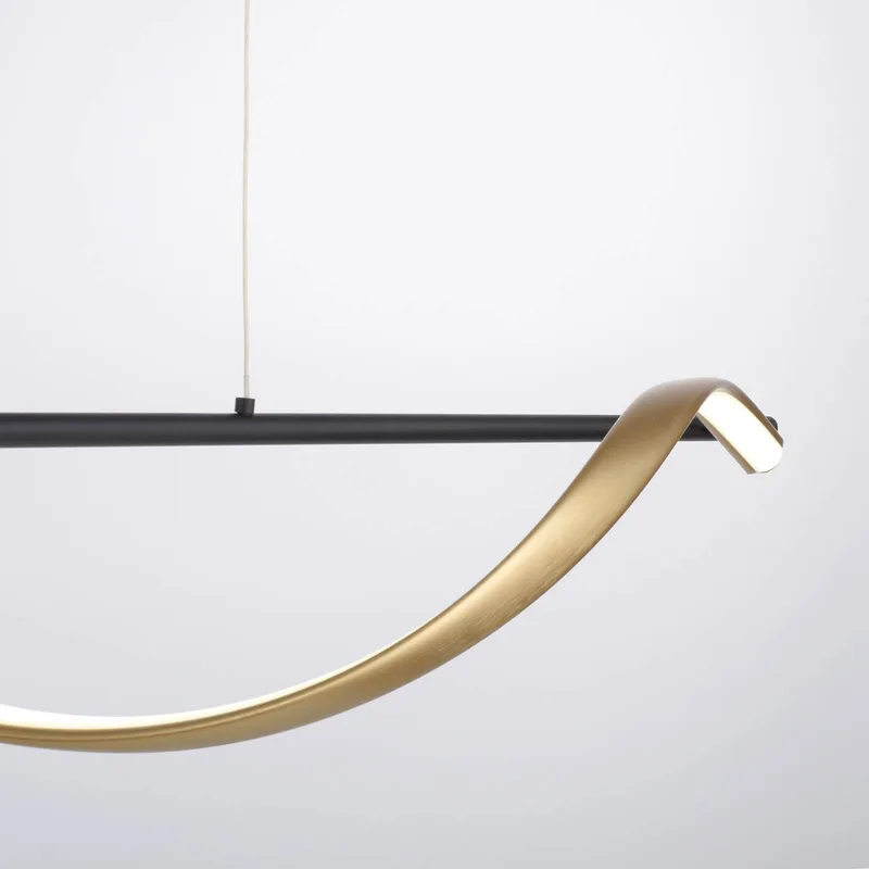 Paul Neuhaus Q-Swing hanglamp, antraciet/messing by Q-Smart-Home in Anthracite, Brass – product photo 3 of 5