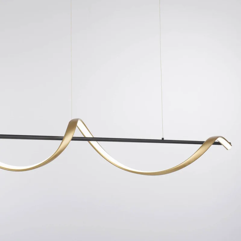 Paul Neuhaus Q-Swing hanglamp, antraciet/messing by Q-Smart-Home in Anthracite, Brass – product photo 4 of 5