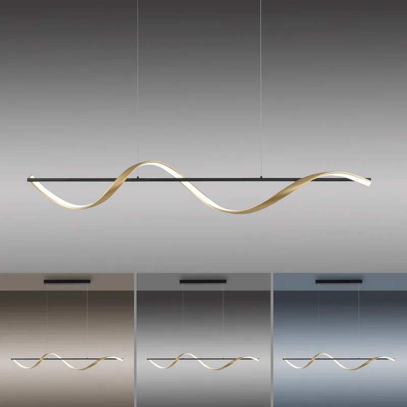 Paul Neuhaus Q-Swing hanglamp, antraciet/messing by Q-Smart-Home in Anthracite, Brass – product photo 5 of 5
