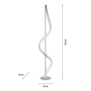 Paul Neuhaus Q-Swing LED vloerlamp von Q-Smart-Home in Staal – Produktfoto 2 von 5