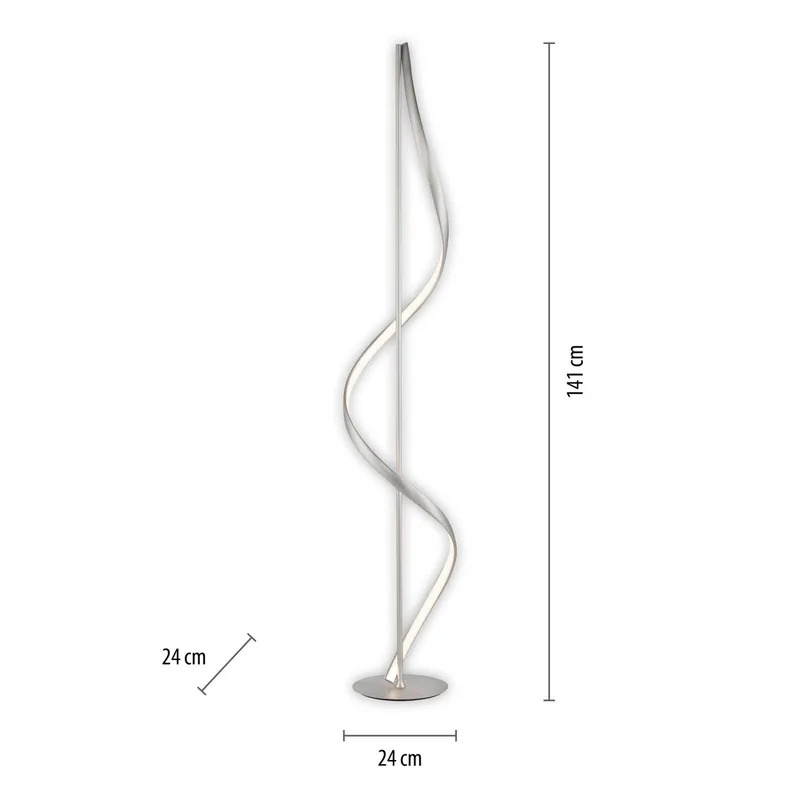 Paul Neuhaus Q-Swing LED vloerlamp von Q-Smart-Home in Staal – Produktfoto 2 von 5