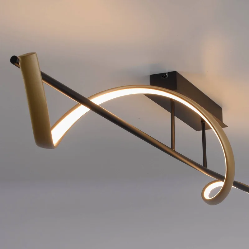 Paul Neuhaus Q-Swing taklampa antracit/mässing från Q-Smart-Home i Antracit, Mässing – produktbild 4 av 4