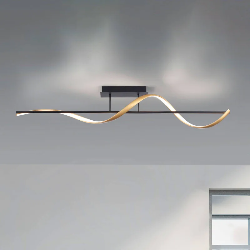 Paul Neuhaus Q-Swing plafondlamp antraciet/messing von Q-Smart-Home in Anthrazit, Messing – Produktfoto