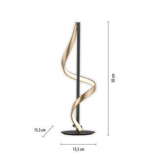 Paul Neuhaus Q-Swing bordslampa, antracit/mässing från Q-Smart-Home i Antracit, Mässing – produktbild 2 av 3