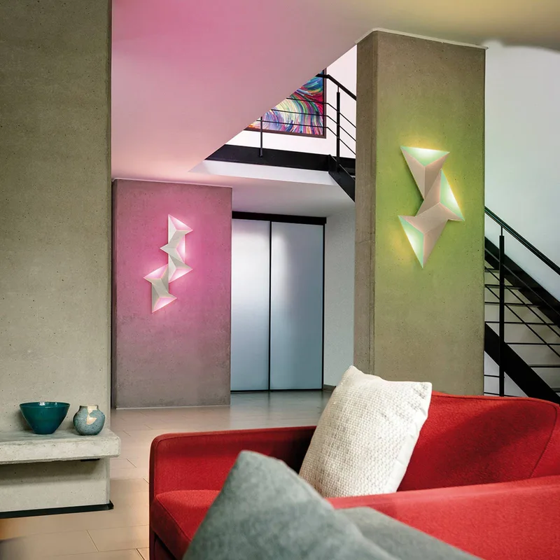 Paul Neuhaus Q-TETRA LED wandlamp, Satellite by Q-Smart-Home in Aluminium – product photo 2 of 5
