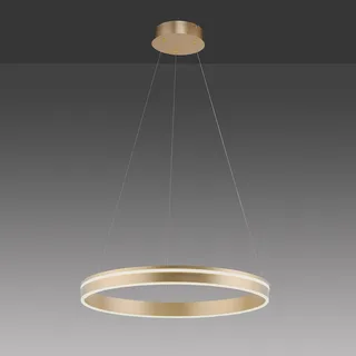 Paul Neuhaus Q-VITO LED hanglamp, 1 ring by Q-Smart-Home in Mat messing, White – product photo 3 of 5