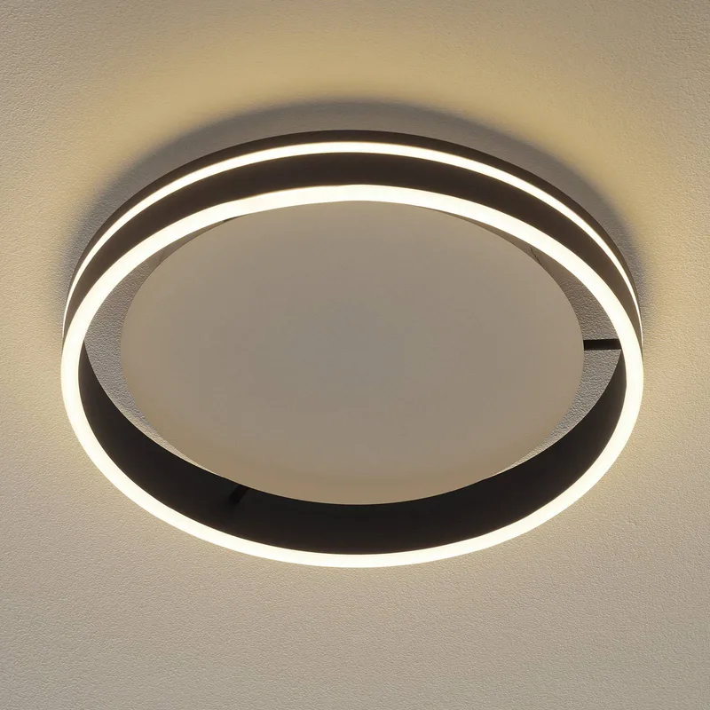Paul Neuhaus Q-VITO LED plafondlamp 40cm antraciet van Q-Smart-Home in Antraciet, Wit – productfoto