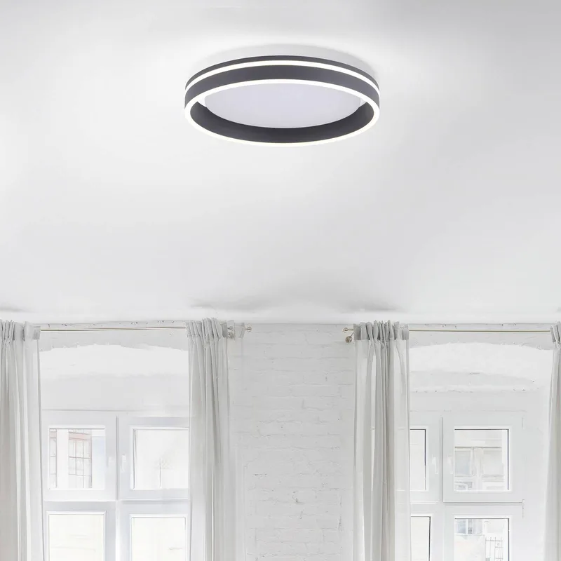 Paul Neuhaus Q-VITO LED-loftslampe 40 cm antracit fra Q-Smart-Home i Antracit, Hvid – produktbillede 5 af 5