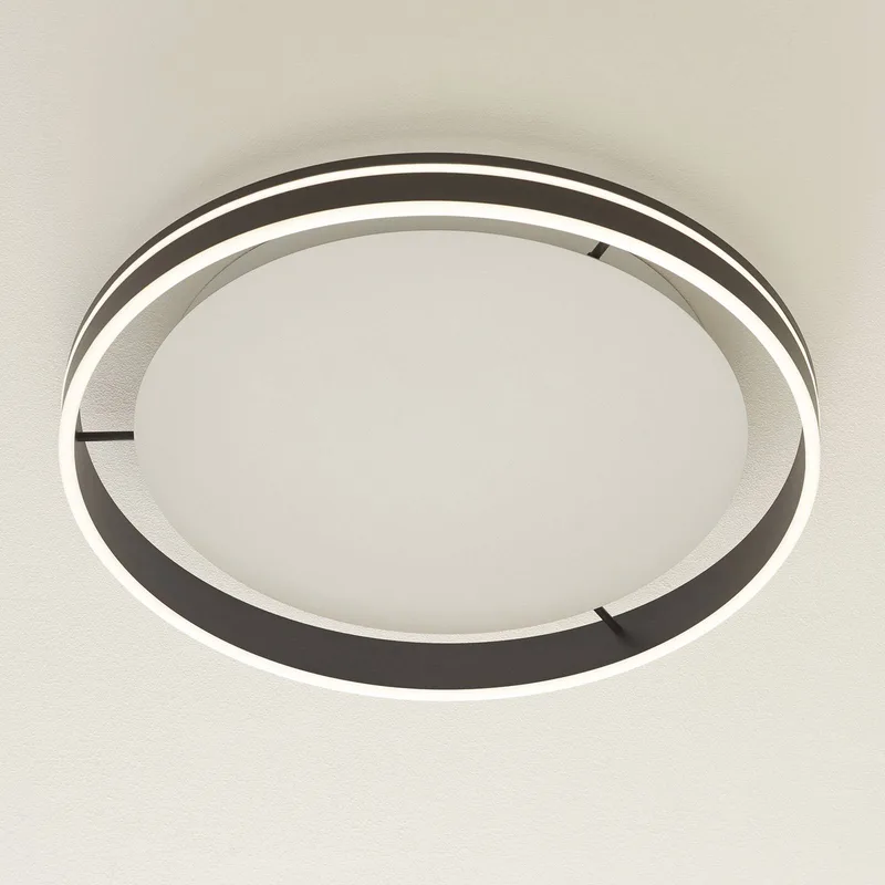 Paul Neuhaus Q-VITO LED plafondlamp 59cm antraciet by Q-Smart-Home in Anthracite, White – product photo 2 of 5