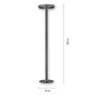 Paul Neuhaus Q-VITO LED vloerlamp, antraciet by Q-Smart-Home in Anthracite, White – product photo 2 of 5