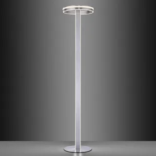 Paul Neuhaus Q-Vito LED vloerlamp, recht met ring by Q-Smart-Home in Gesatineerd aluminium – product photo 4 of 5