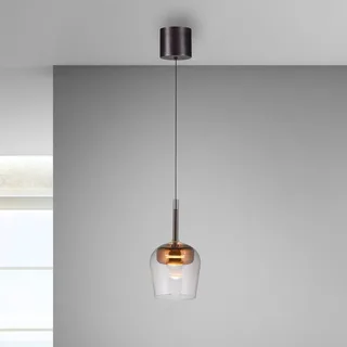Paul Neuhaus Hængelampe Q-Kon kobberfarvet Ø 21 cm fra Q-Smart-Home i Kobber, Helder – produktbillede 3 af 5