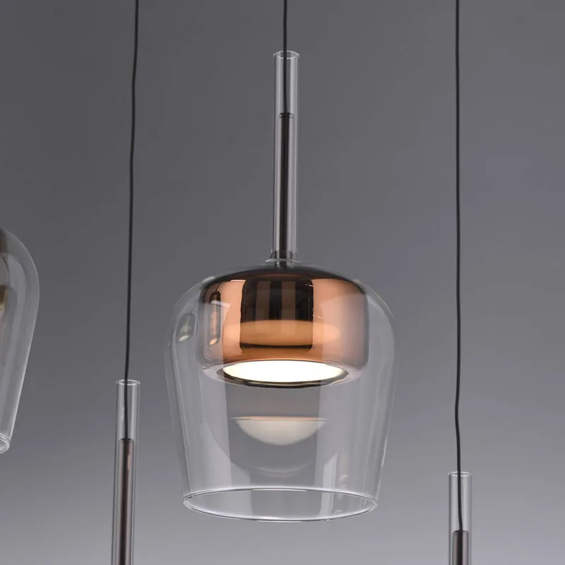 Paul Neuhaus Hængelampe Q-Kon kobberfarvet Ø 21 cm fra Q-Smart-Home i Kobber, Helder – produktbillede 5 af 5