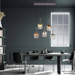 Paul Neuhaus SMART+ hanglamp Q-Kon meerkleurig 5-lamps von Q-Smart-Home in Mehrfarbig, Helder – Produktfoto 2 von 5