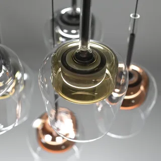 Paul Neuhaus SMART+ hanglamp Q-Kon meerkleurig 6-lamps by Q-Smart-Home in Multicolour, Helder – product photo 5 of 5
