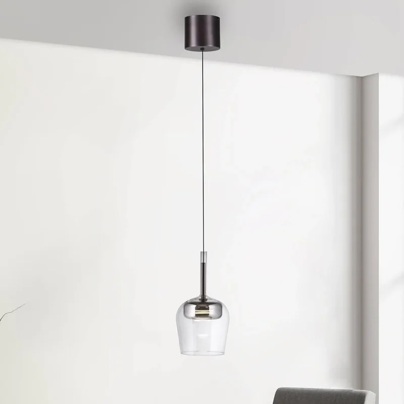 Paul Neuhaus SMART+ hanglamp Q-Kon zilverkleurig Ø 21 cm de Q-Smart-Home en Argent, Helder – photo du produit 1 sur 5