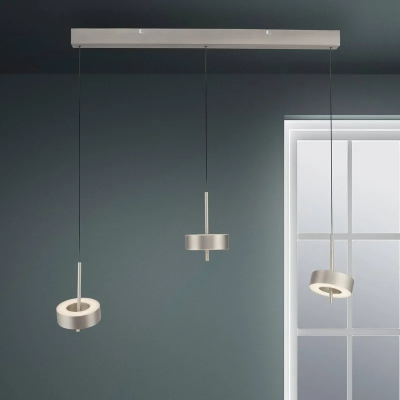Paul Neuhaus SMART+ hanglamp Q-Rotate, 3-lamps. von Q-Smart-Home in Aluminium – Produktfoto 1 von 5