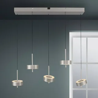 Paul Neuhaus Smart LED hængelampe Q-Rotate, 5 lyskilder i aluminium. fra Q-Smart-Home i Aluminium – produktbillede 1 af 5