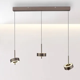 Paul Neuhaus Smart LED hængelampe Q-Rotate mørkebrun 3 lyskilder fra Q-Smart-Home i Donkerbruin metallic – produktbillede 1 af 5
