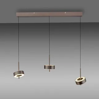 Paul Neuhaus Smart LED hængelampe Q-Rotate mørkebrun 3 lyskilder fra Q-Smart-Home i Donkerbruin metallic – produktbillede 3 af 5