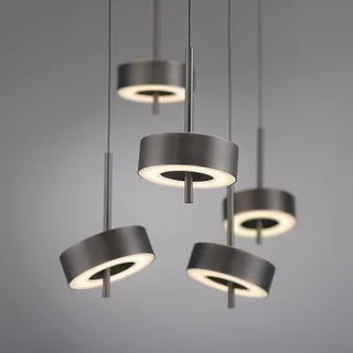 Paul Neuhaus Smart LED hængelampe Q-Rotate mørkebrun 5 lyskilder fra Q-Smart-Home i Donkerbruin metallic – produktbillede 4 af 5