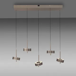 Paul Neuhaus Smart LED hængelampe Q-Rotate mørkebrun 5 lyskilder fra Q-Smart-Home i Donkerbruin metallic – produktbillede 3 af 5