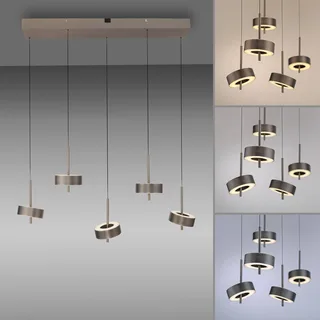Paul Neuhaus Smart LED hængelampe Q-Rotate mørkebrun 5 lyskilder fra Q-Smart-Home i Donkerbruin metallic – produktbillede 5 af 5