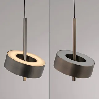 Paul Neuhaus hængelampe Q-Rotate mørkebrun Ø14cm fra Q-Smart-Home i Donkerbruin metallic – produktbillede 5 af 5