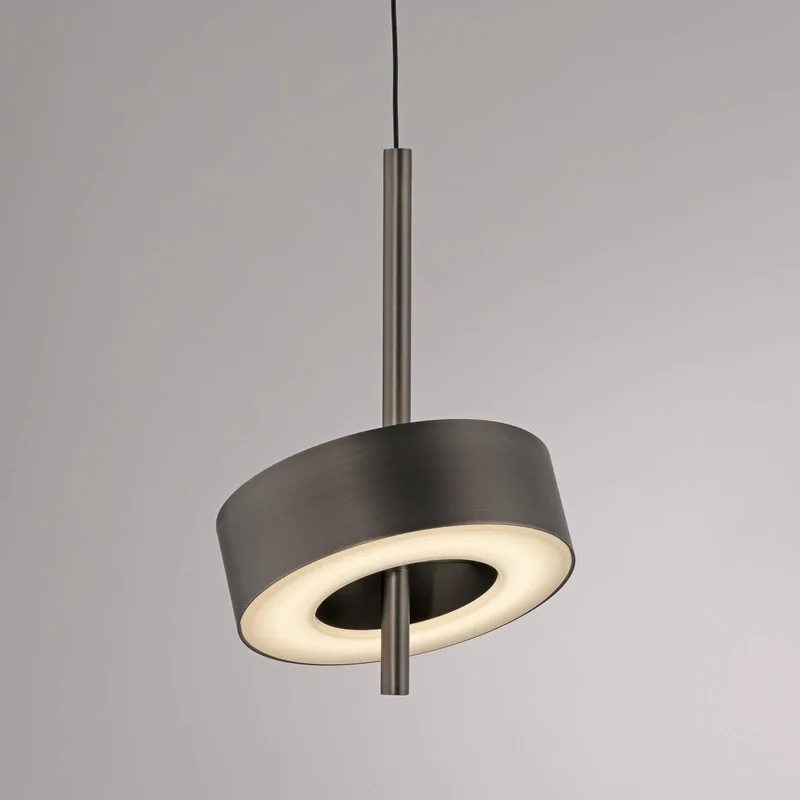 Paul Neuhaus hængelampe Q-Rotate mørkebrun Ø14cm fra Q-Smart-Home i Donkerbruin metallic – produktbillede 4 af 5
