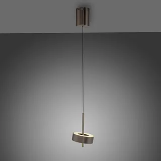 Paul Neuhaus hængelampe Q-Rotate mørkebrun Ø14cm fra Q-Smart-Home i Donkerbruin metallic – produktbillede 3 af 5