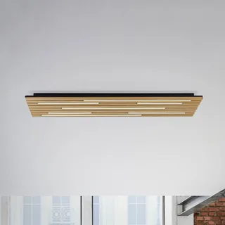 Paul Neuhaus SMART+ plafondlamp Q-Acoustic hout 115 x 31cm by Q-Smart-Home in Licht hout, Black – product photo 1 of 5