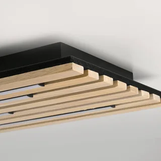 Paul Neuhaus SMART+ plafondlamp Q-Acoustic hout 115 x 31cm by Q-Smart-Home in Licht hout, Black – product photo 5 of 5