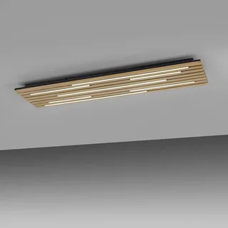 Paul Neuhaus SMART+ plafondlamp Q-Acoustic hout 115 x 31cm by Q-Smart-Home in Licht hout, Black – product photo 3 of 5