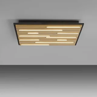 Paul Neuhaus SMART+ plafondlamp Q-Acoustic hout 62 x 62 cm by Q-Smart-Home in Licht hout, Black – product photo 3 of 5