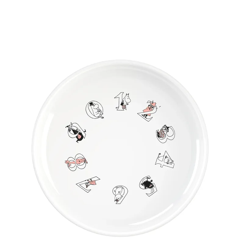 Mumin ABC tiefer Teller Ø15 cm Salmon by RIG-TIG – product photo